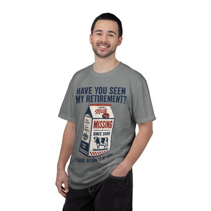 Have You Seen My Retirement? — Missing Milk Carton Tee