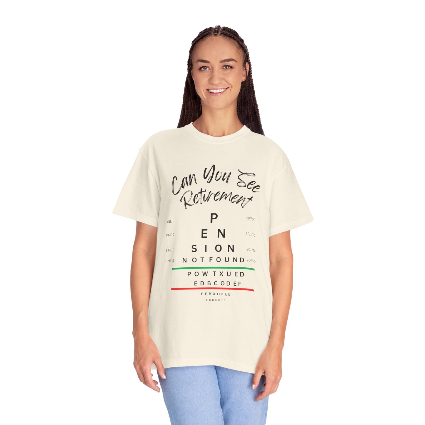 Can You See Retirement? — Eye Chart Tee