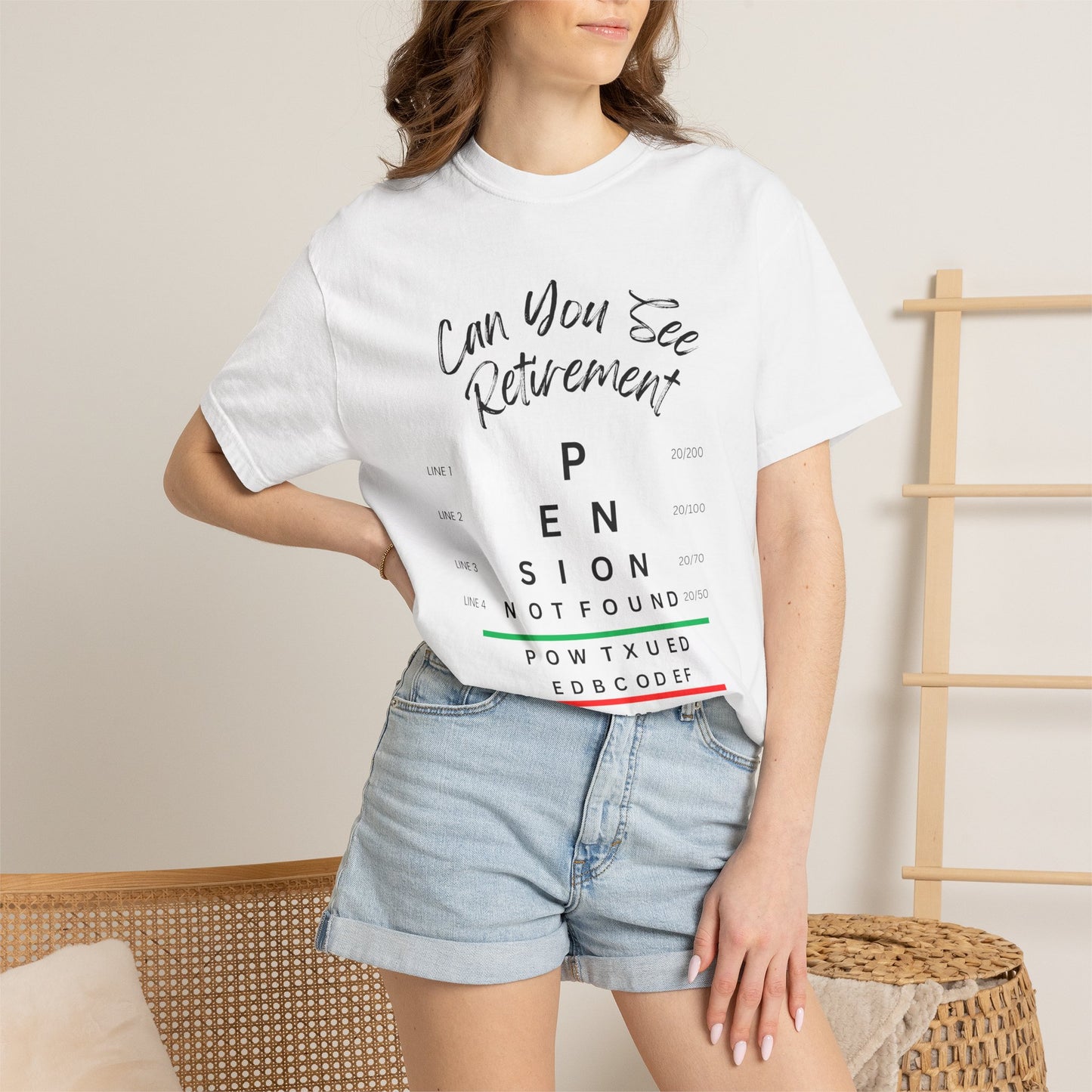 Can You See Retirement? — Eye Chart Tee